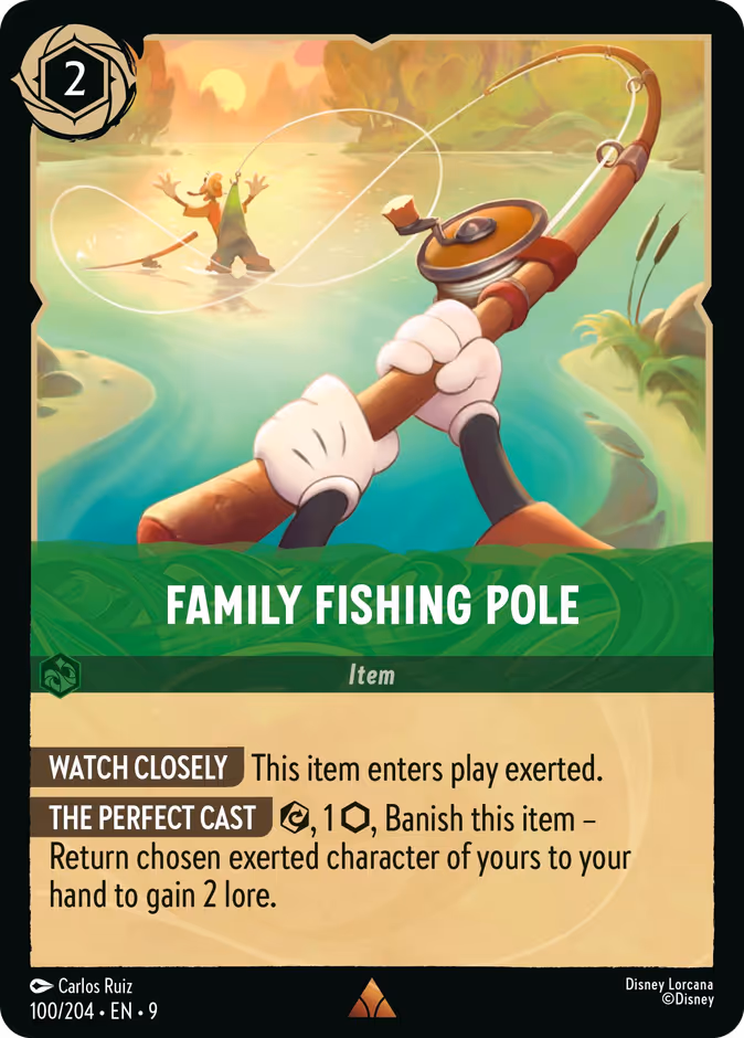 Family Fishing Pole 9-100 Lorcana card