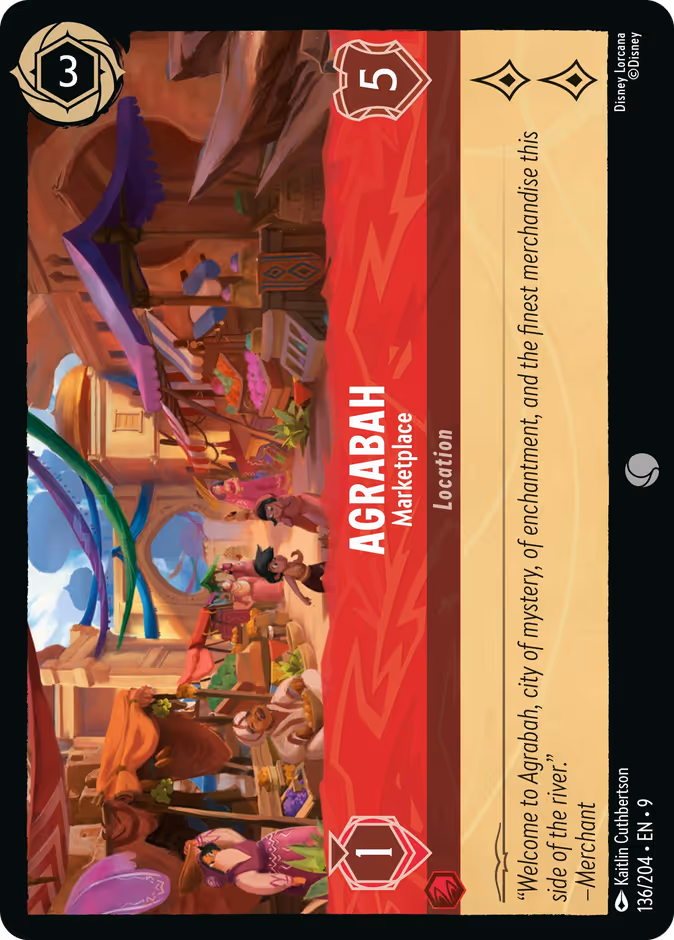 Agrabah - Marketplace 9-136 Lorcana card