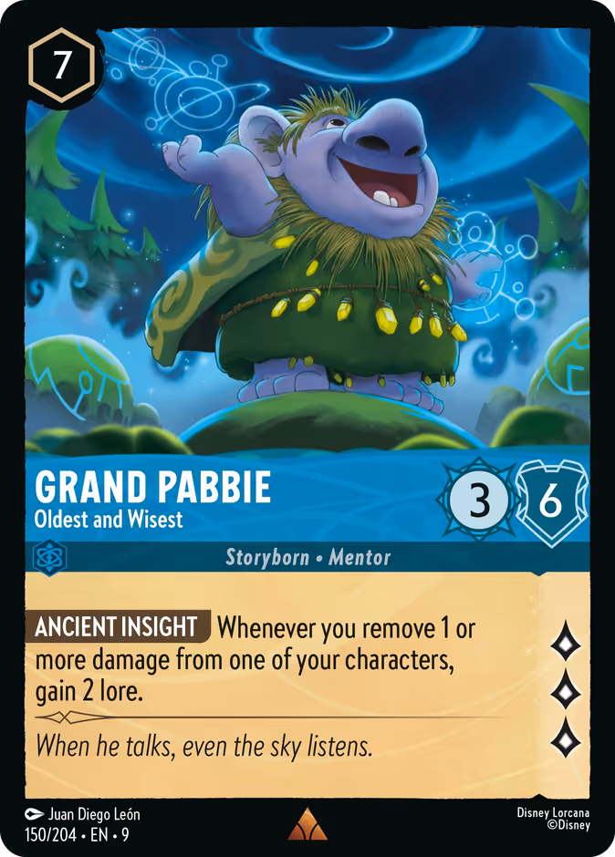 Grand Pabbie - Oldest and Wisest 9-150 Lorcana card