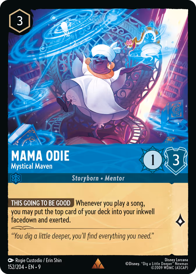 Mama Odie - Mystical Maven 9-152 Lorcana card