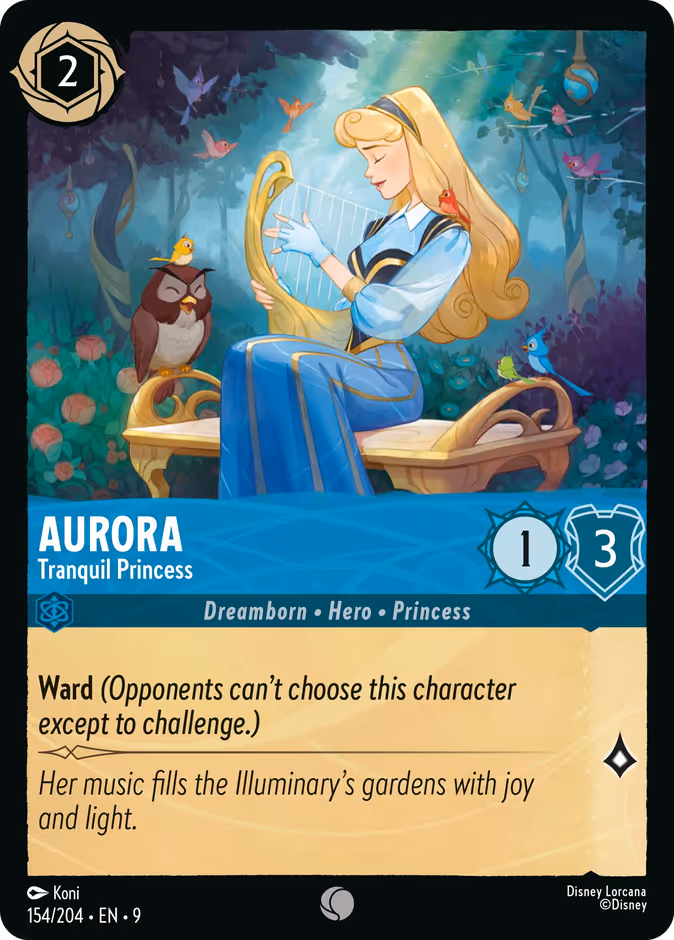 Aurora - Tranquil Princess 9-154 Lorcana card