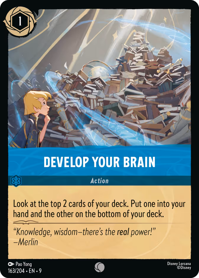 Develop Your Brain 9-163 Lorcana card