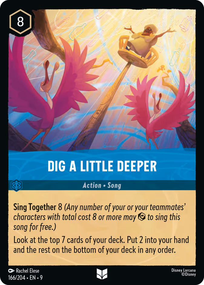Dig a Little Deeper 9-166 Lorcana card