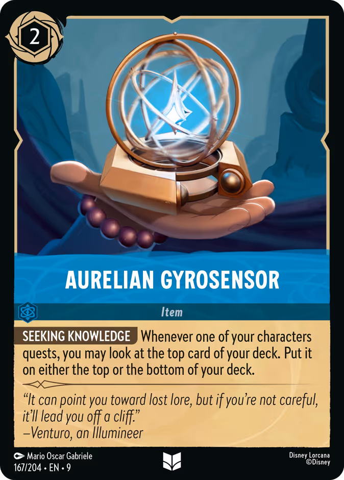 Aurelian Gyrosensor 9-167 Lorcana card