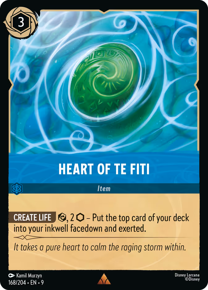 Heart of Te Fiti 9-168 Lorcana card