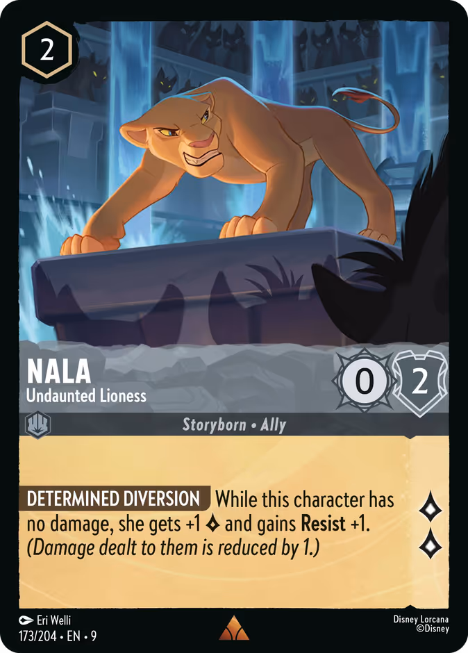Nala - Undaunted Lioness 9-173 Lorcana card