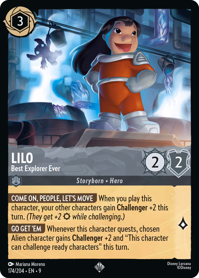 Lilo - Best Explorer Ever 9-174 Lorcana card