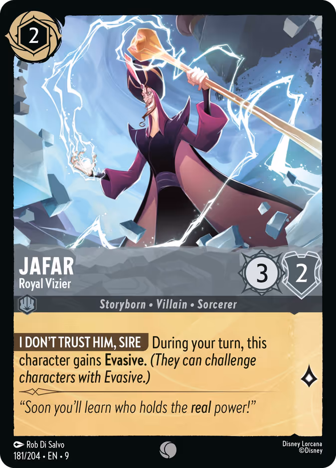 Jafar - Royal Vizier 9-181 Lorcana card