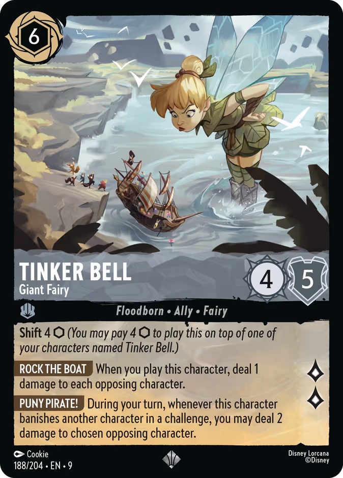 Tinker Bell - Giant Fairy 9-188 Lorcana card