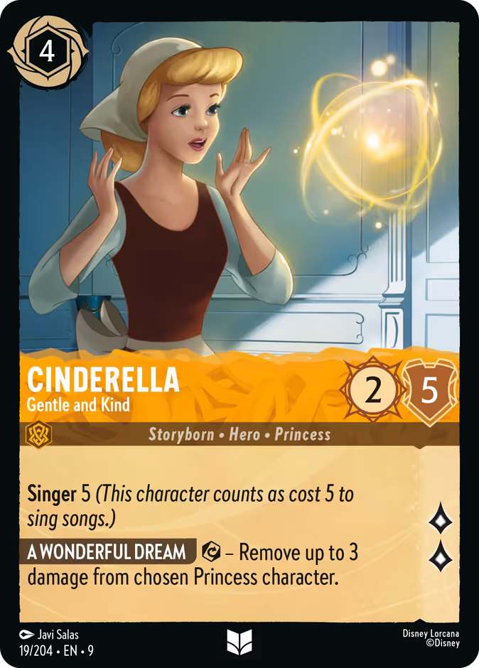 Cinderella - Gentle and Kind 9-19 Lorcana card