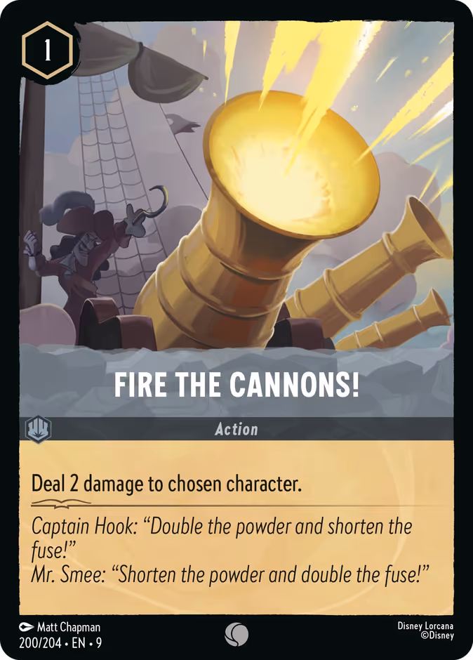 Fire the Cannons! 9-200 Lorcana card