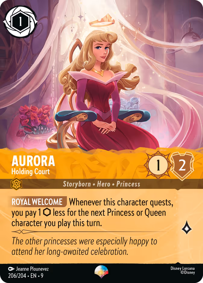 Aurora - Holding Court 9-206 Lorcana card