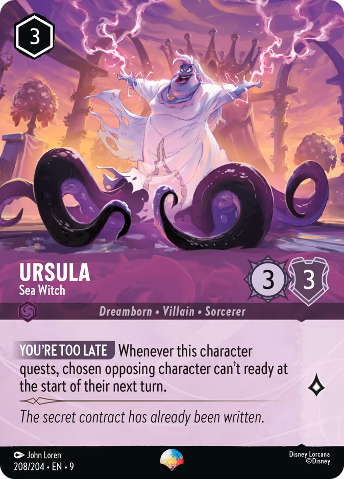 Ursula - Sea Witch 9-208 Lorcana card