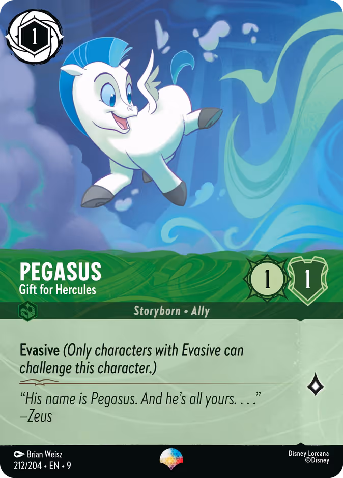 Pegasus - Gift for Hercules 9-212 Lorcana card