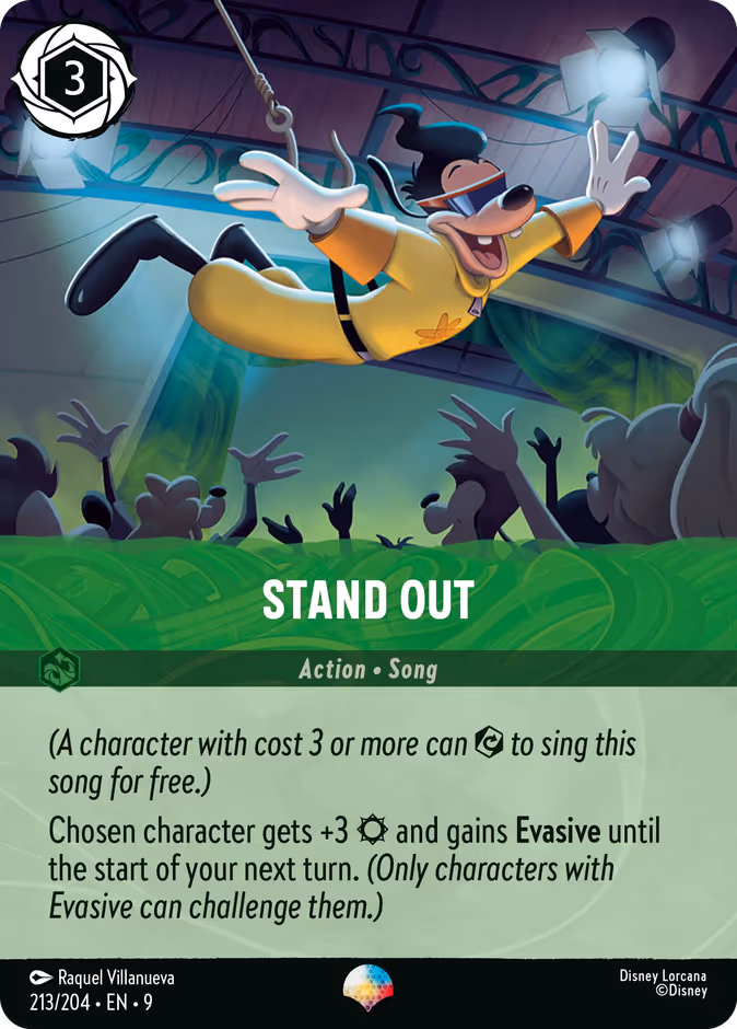 Stand Out 9-213 Lorcana card