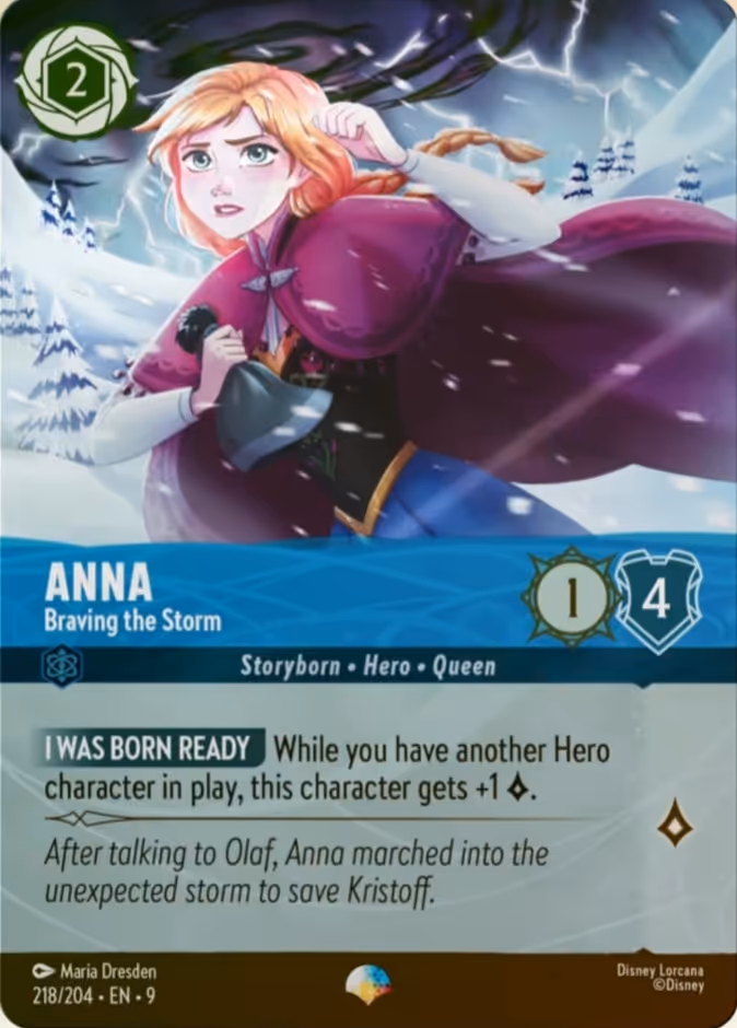 Anna - Braving the Storm 9-218 Lorcana card
