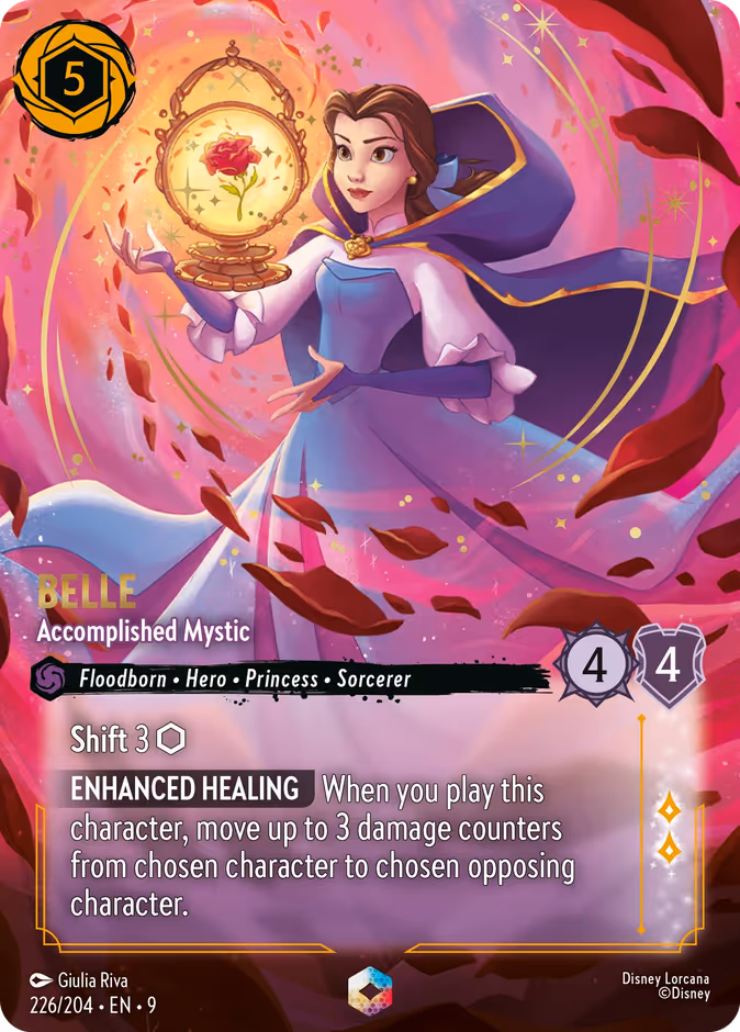 Belle - Accomplished Mystic 9-226 Lorcana card