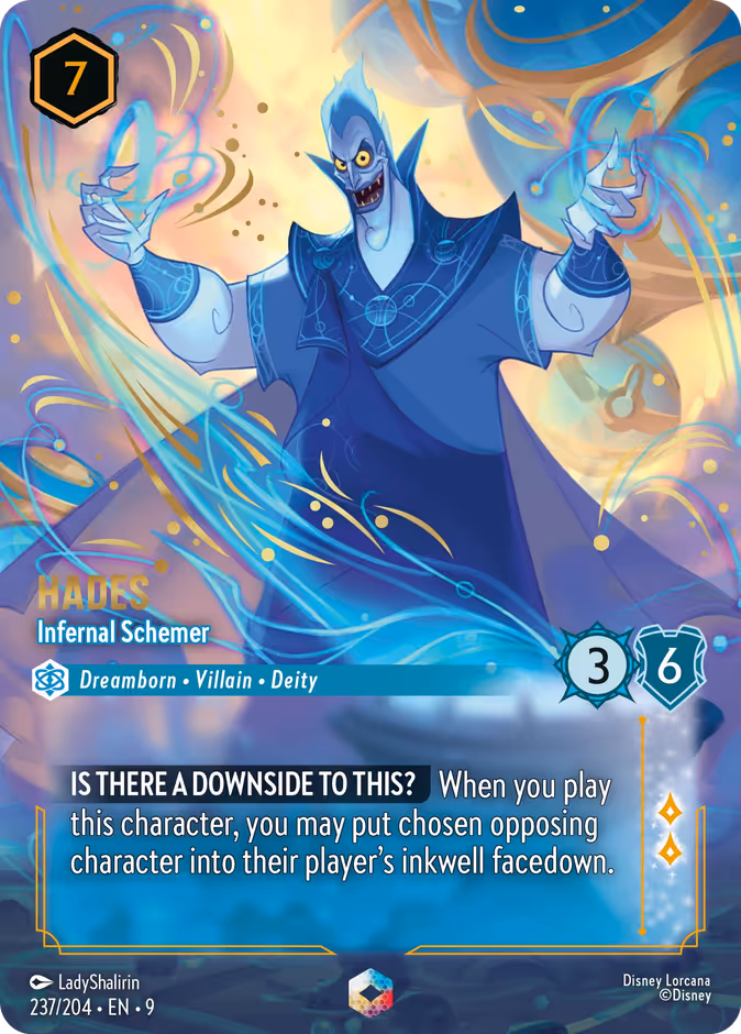 Hades - Infernal Schemer 9-237 Lorcana card