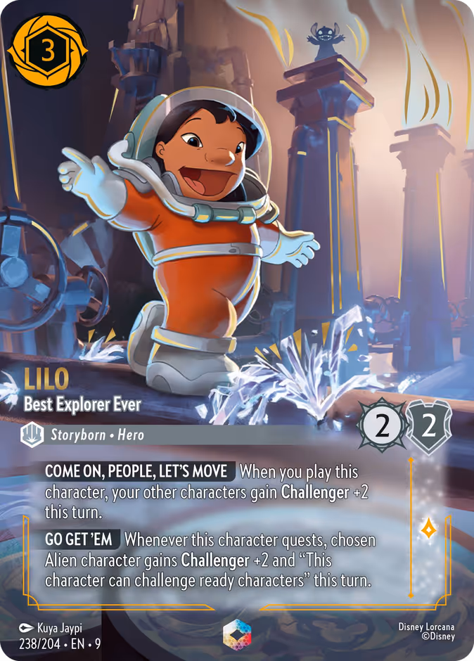 Lilo - Best Explorer Ever 9-238 Lorcana card