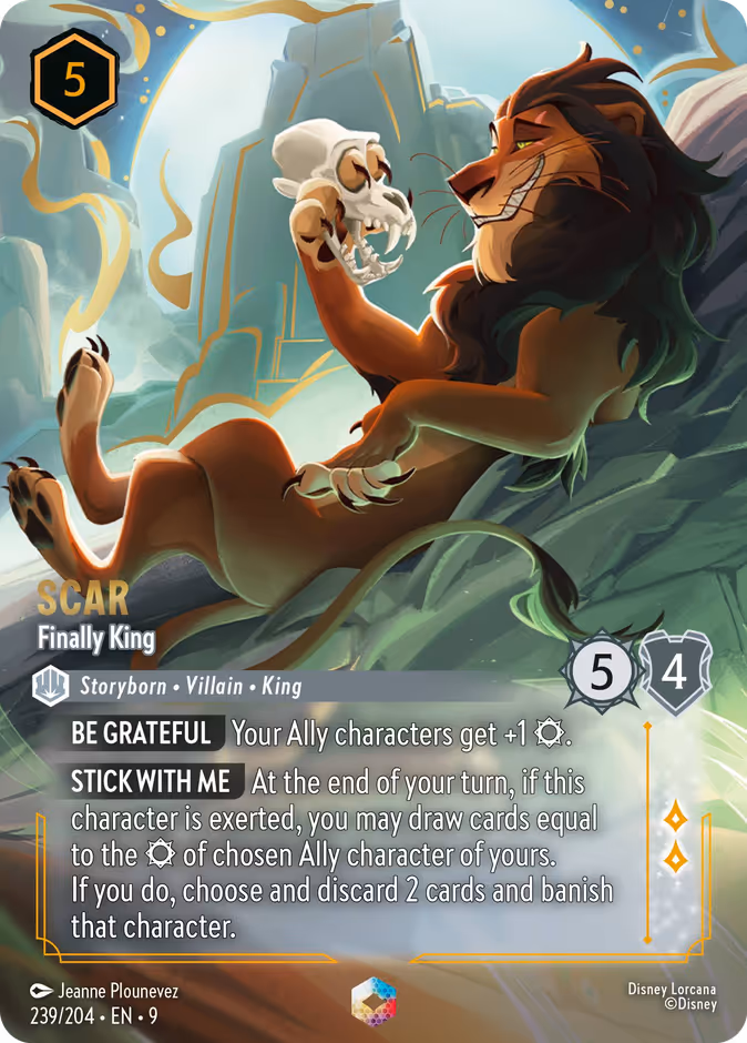 Scar - Finally King 9-239 Lorcana card