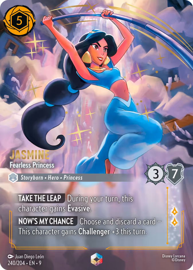Jasmine - Fearless Princess 9-240 Lorcana card