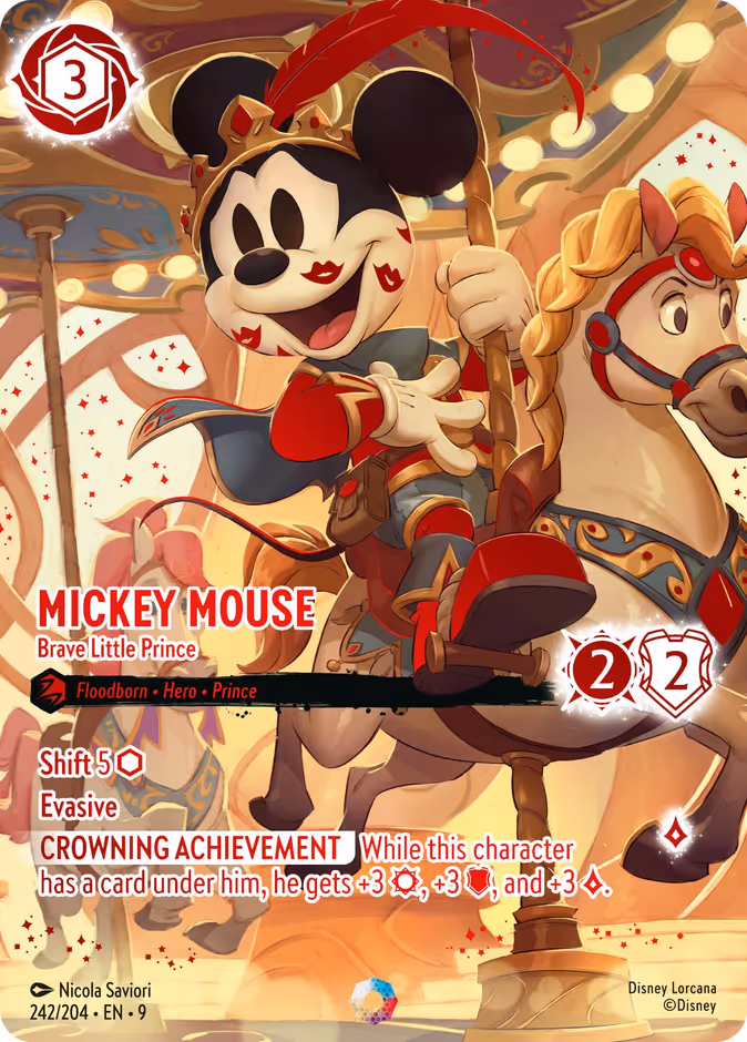 Mickey Mouse - Brave Little Prince 9-242 Lorcana card