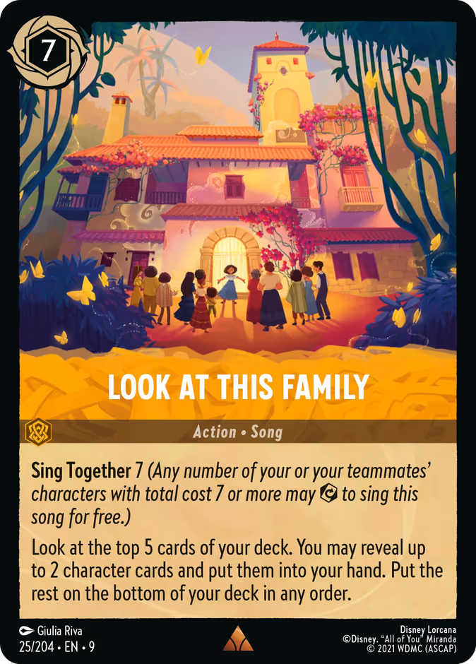Look at This Family 9-25 Lorcana card