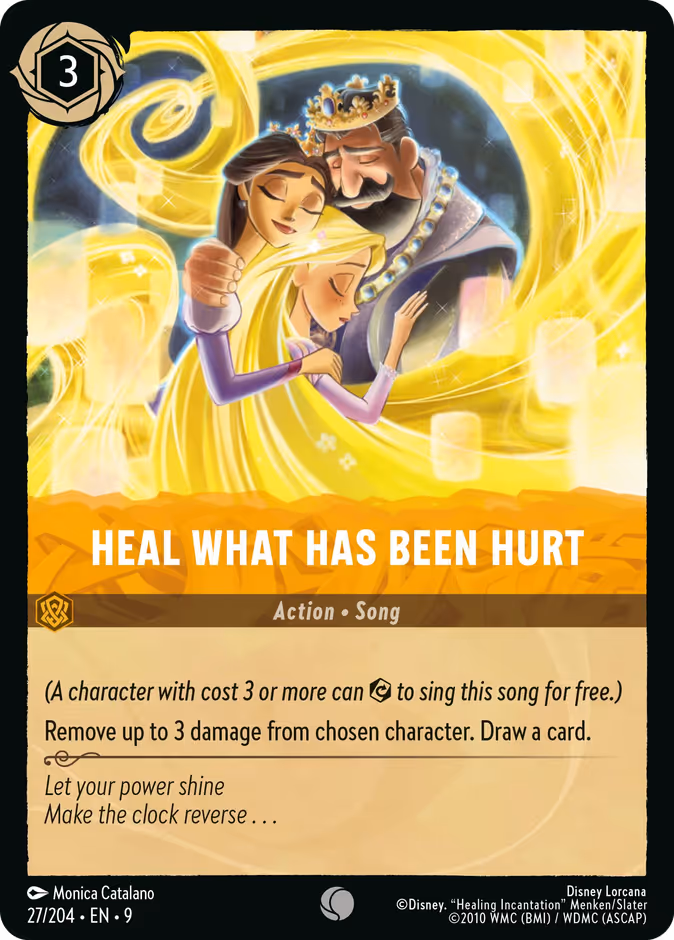 Heal What Has Been Hurt 9-27 Lorcana card
