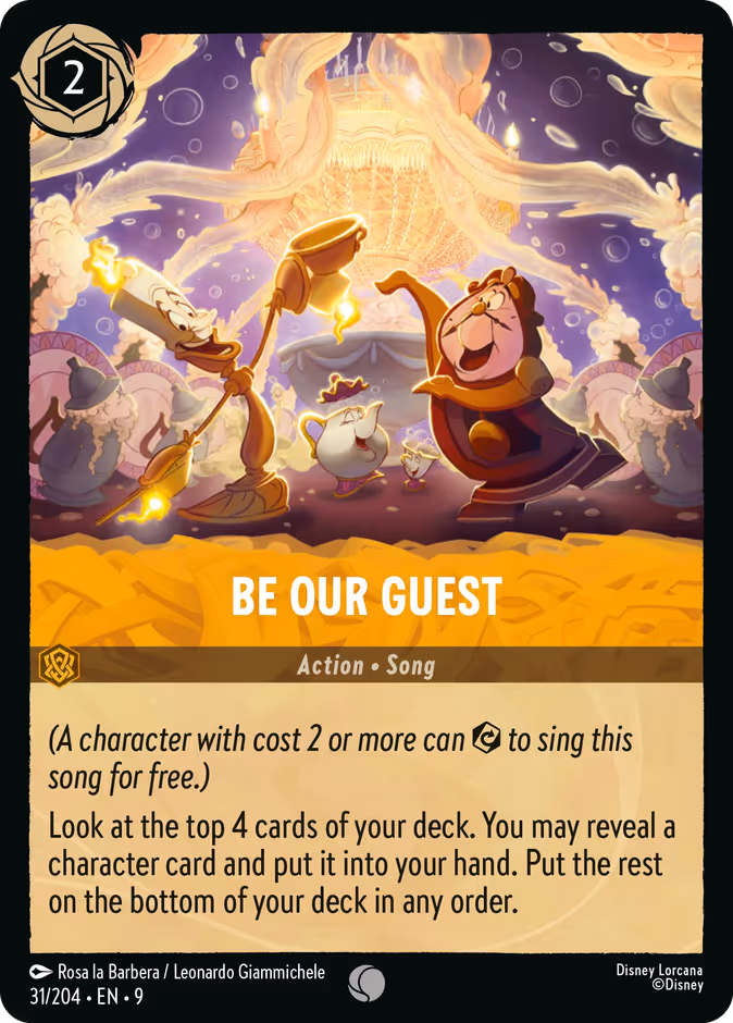 Be Our Guest 9-31 Lorcana card