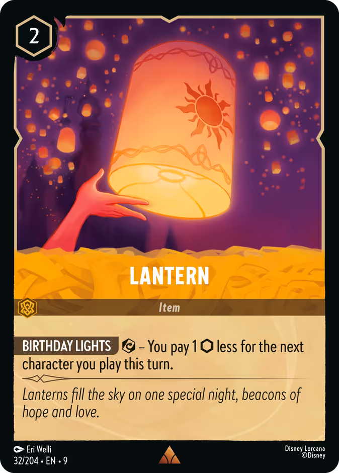 Lantern 9-32 Lorcana card