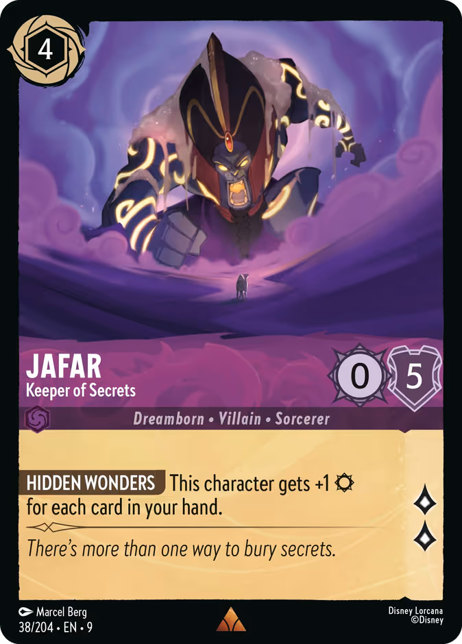 Jafar - Keeper of Secrets 9-38 Lorcana card