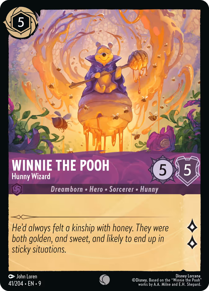 Winnie the Pooh - Hunny Wizard 9-41 Lorcana card