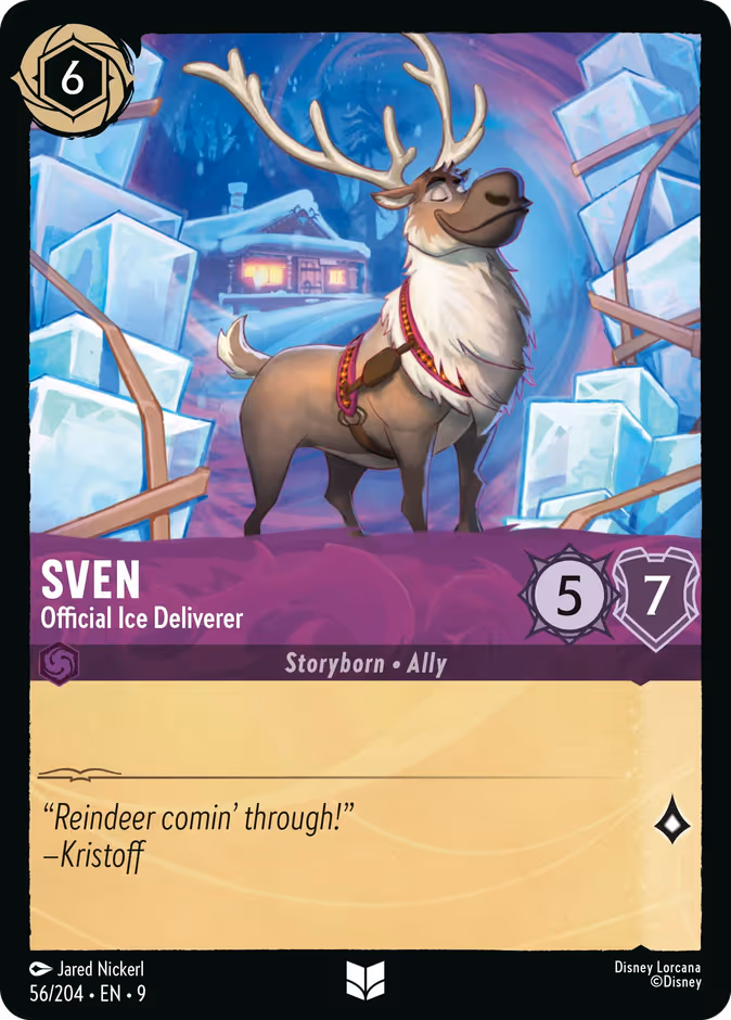 Sven - Official Ice Deliverer 9-56 Lorcana card