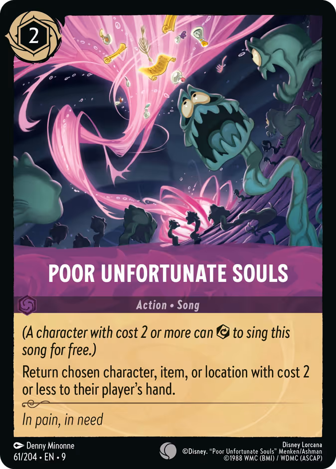 Poor Unfortunate Souls 9-61 Lorcana card