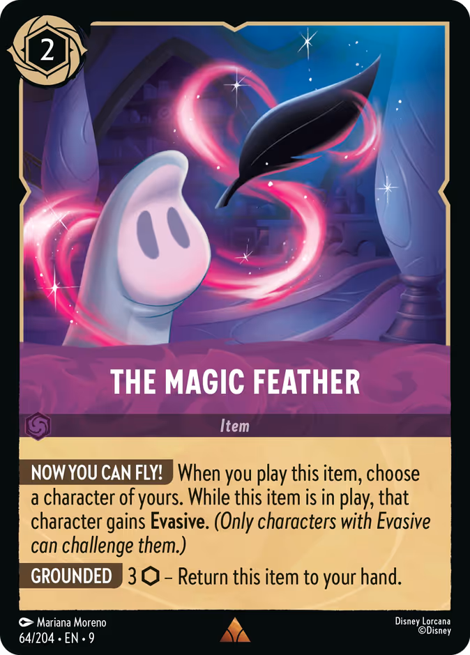The Magic Feather 9-64 Lorcana card