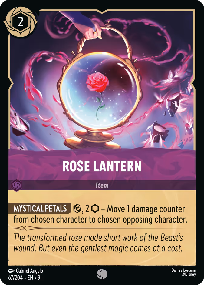 Rose Lantern 9-67 Lorcana card