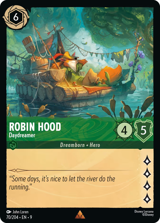 Robin Hood - Daydreamer 9-70 Lorcana card