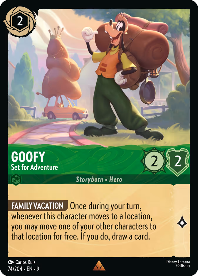 Goofy - Set for Adventure 9-74 Lorcana card