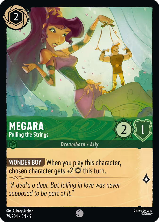 Megara - Pulling the Strings 9-79 Lorcana card