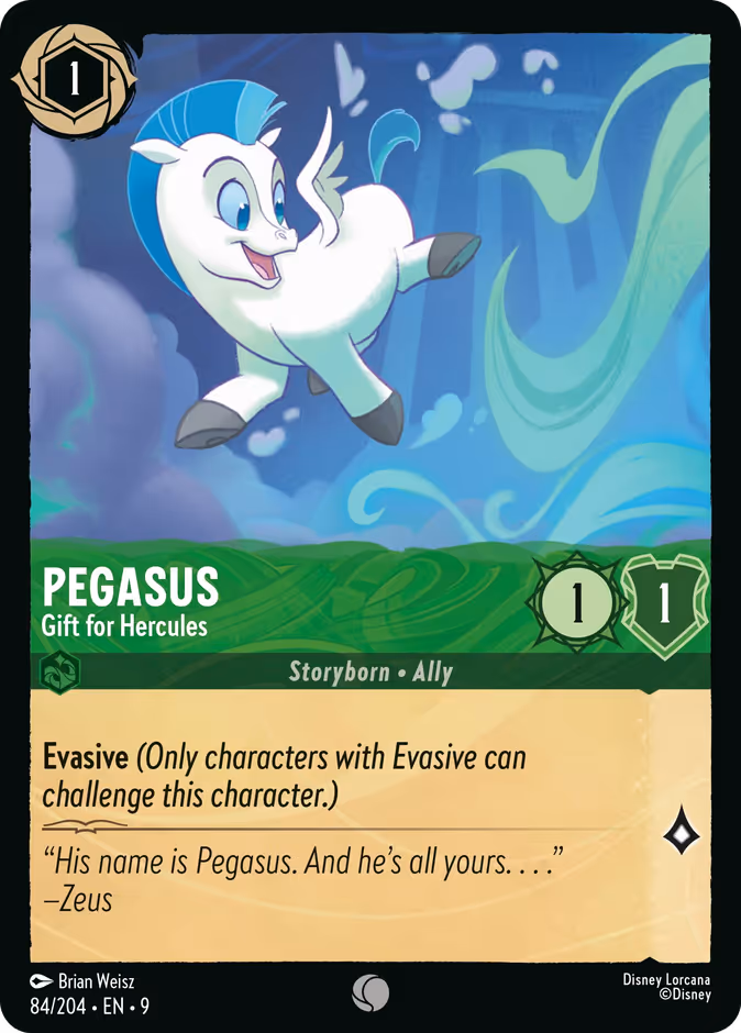Pegasus - Gift for Hercules 9-84 Lorcana card