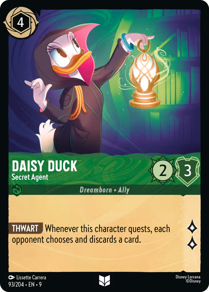 Daisy Duck - Secret Agent 9-93 Lorcana card