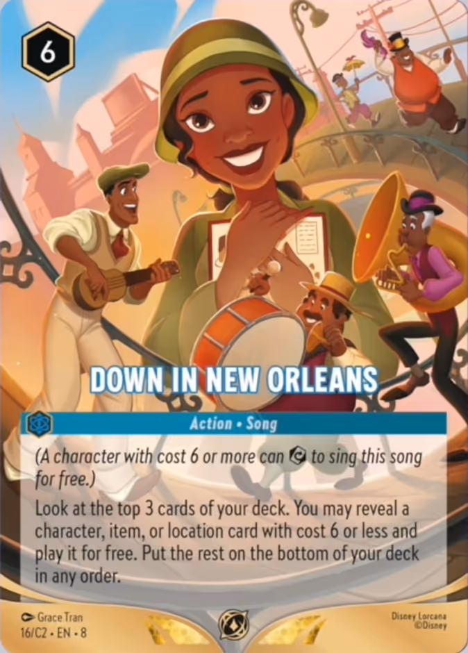 Down In New Orleans C2-16 Lorcana card