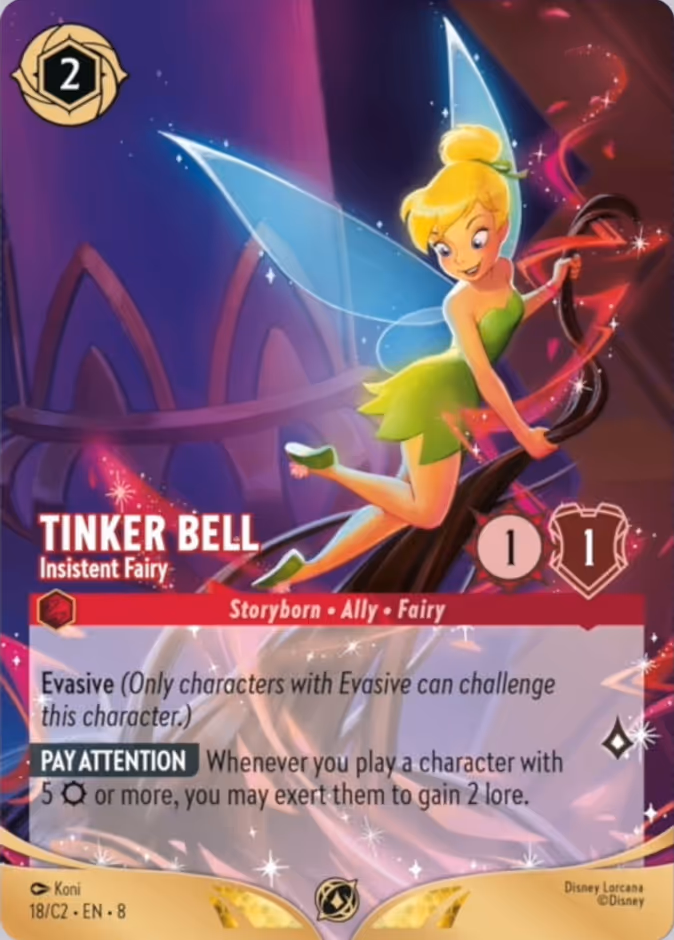 Tinker Bell - Insistent Fairy C2-18 Lorcana card