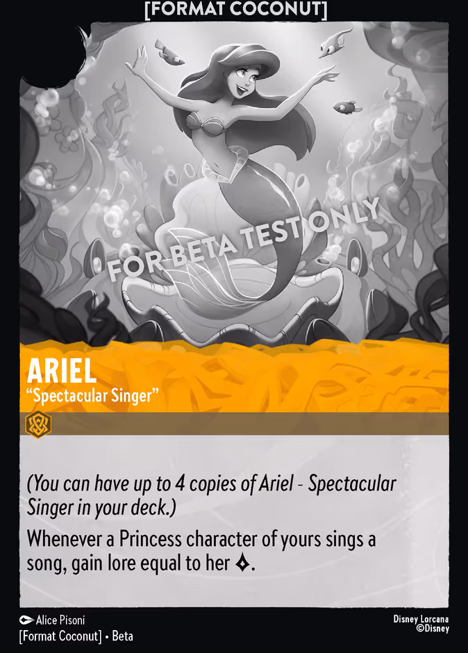 Format Coconut Lorcana set cover card