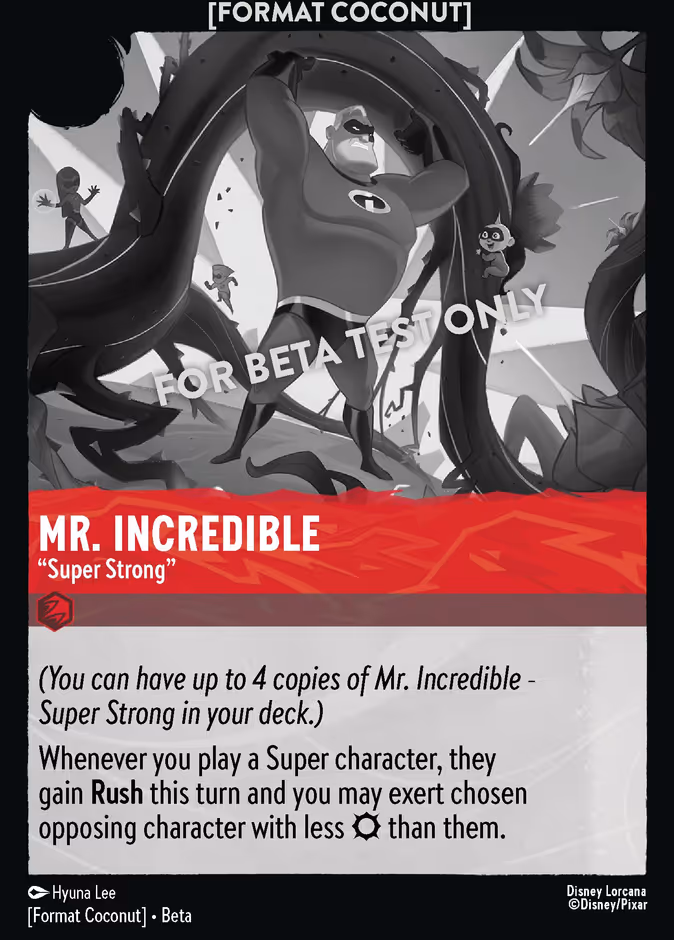 Mr. Incredible - "Super Strong" COCONUT-14 Lorcana card