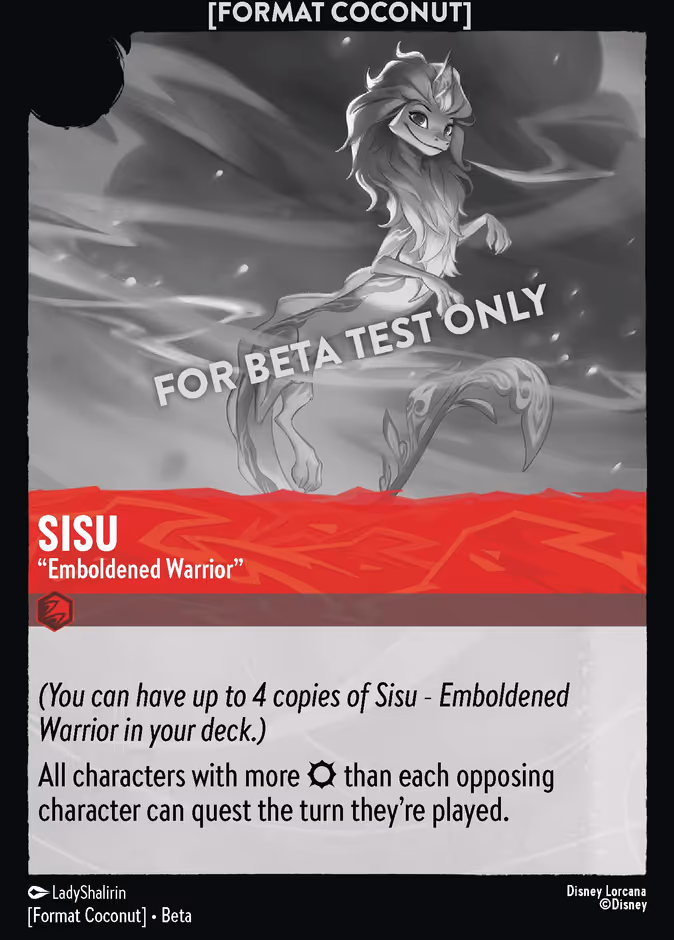 Sisu - "Emboldened Warrior" COCONUT-15 Lorcana card
