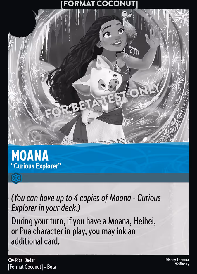 Moana - "Curious Explorer" COCONUT-7 Lorcana card