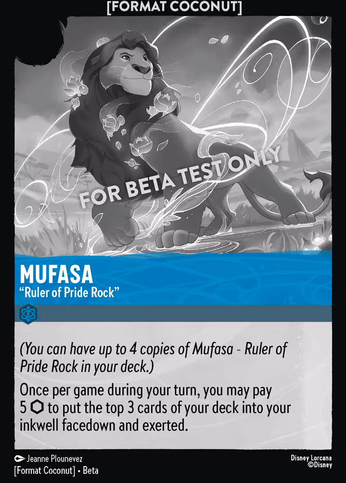 Mufasa - "Ruler of Pride Rock" COCONUT-8 Lorcana card