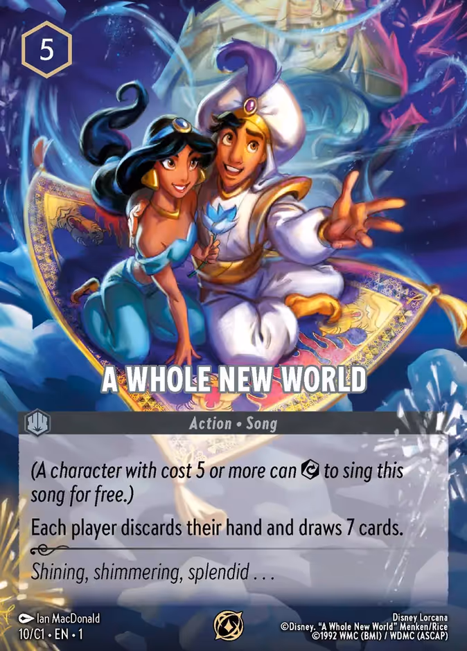 A Whole New World CP-10 Lorcana card