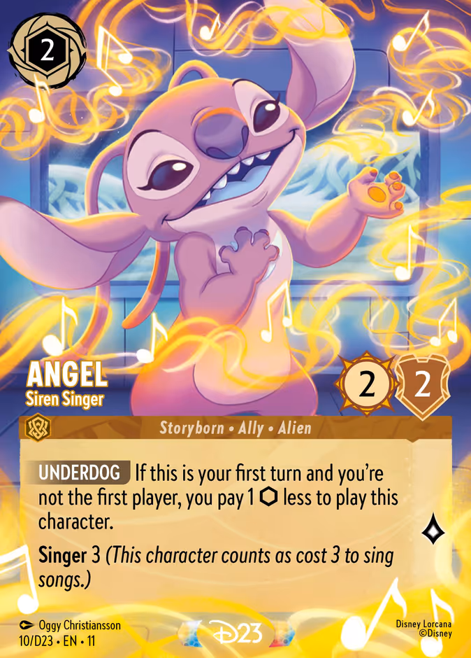 Angel - Siren Singer D23-10 Lorcana card